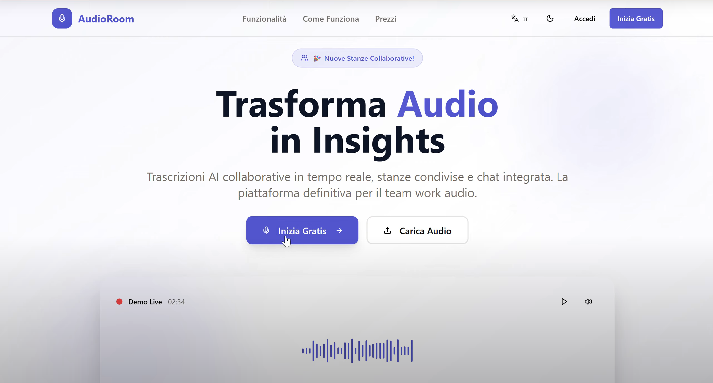 AudioRoom Video Preview